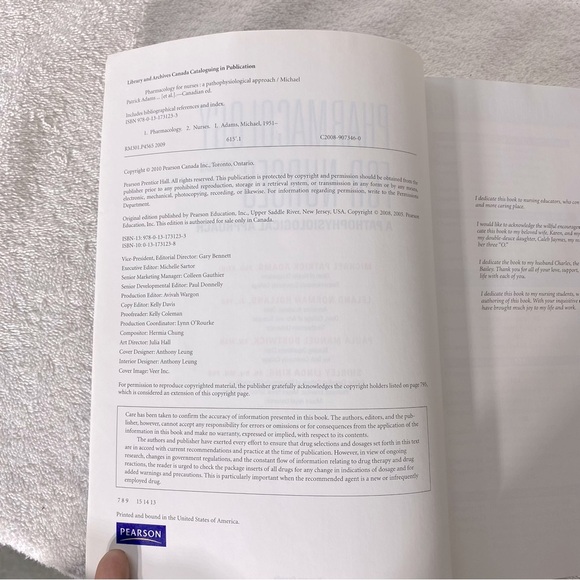 Pharmacology For Nurses Pathophysiological Approach Canadian Edition Textbook - Picture 5 of 12